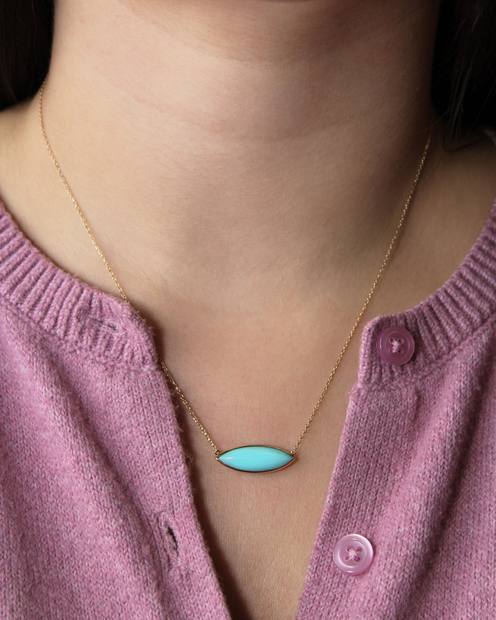 Marquise Turquoise Necklace