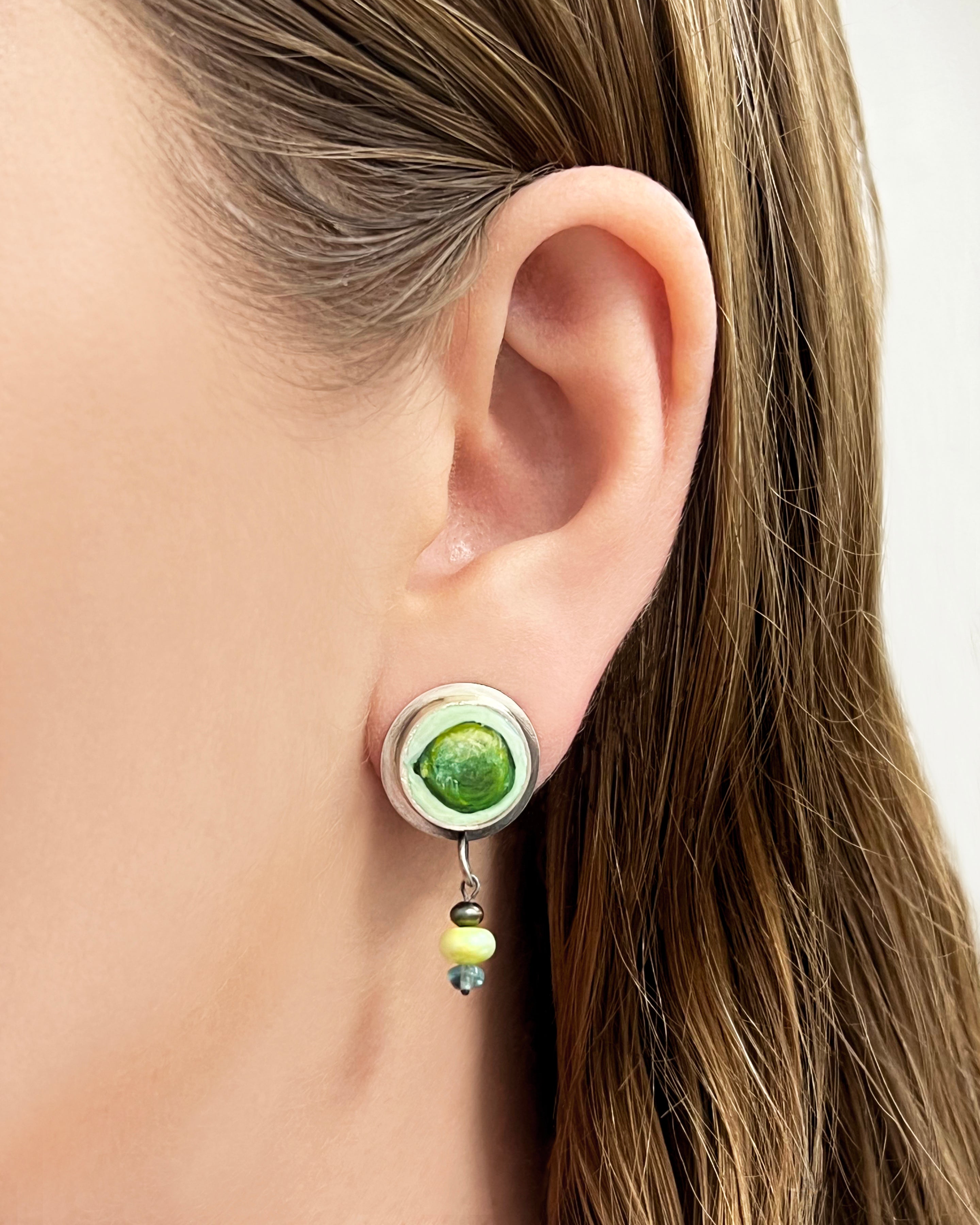 Tiny Limes Earrings