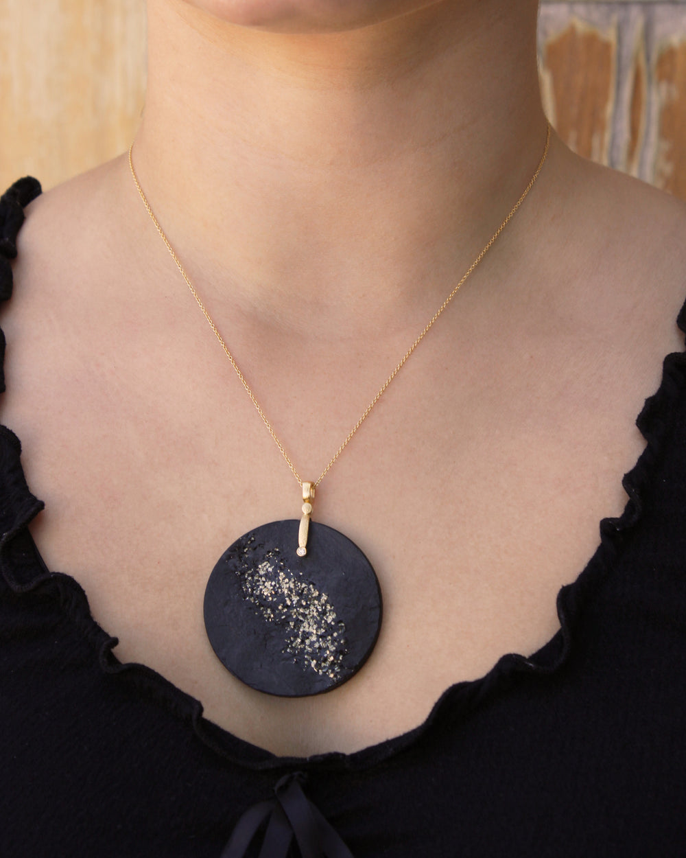 Pyrite in Slate Sticks and Stones Pendant