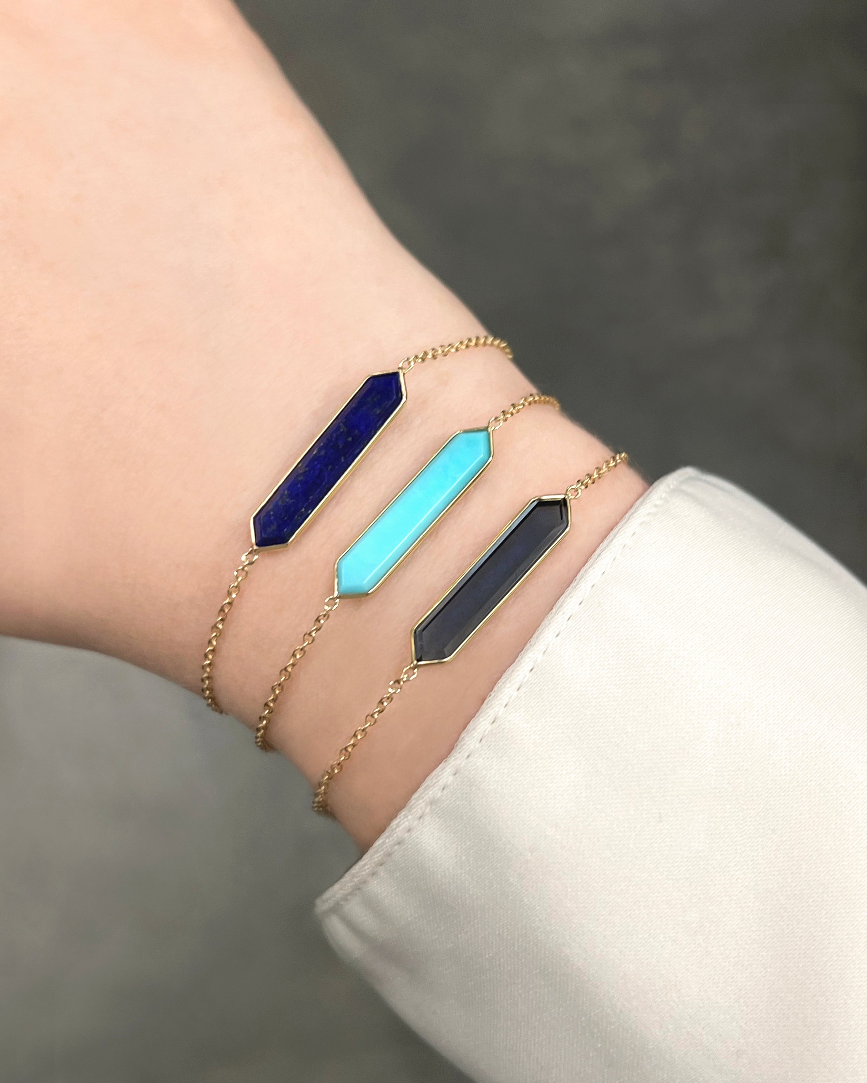 Hexagon Turquoise Bracelet