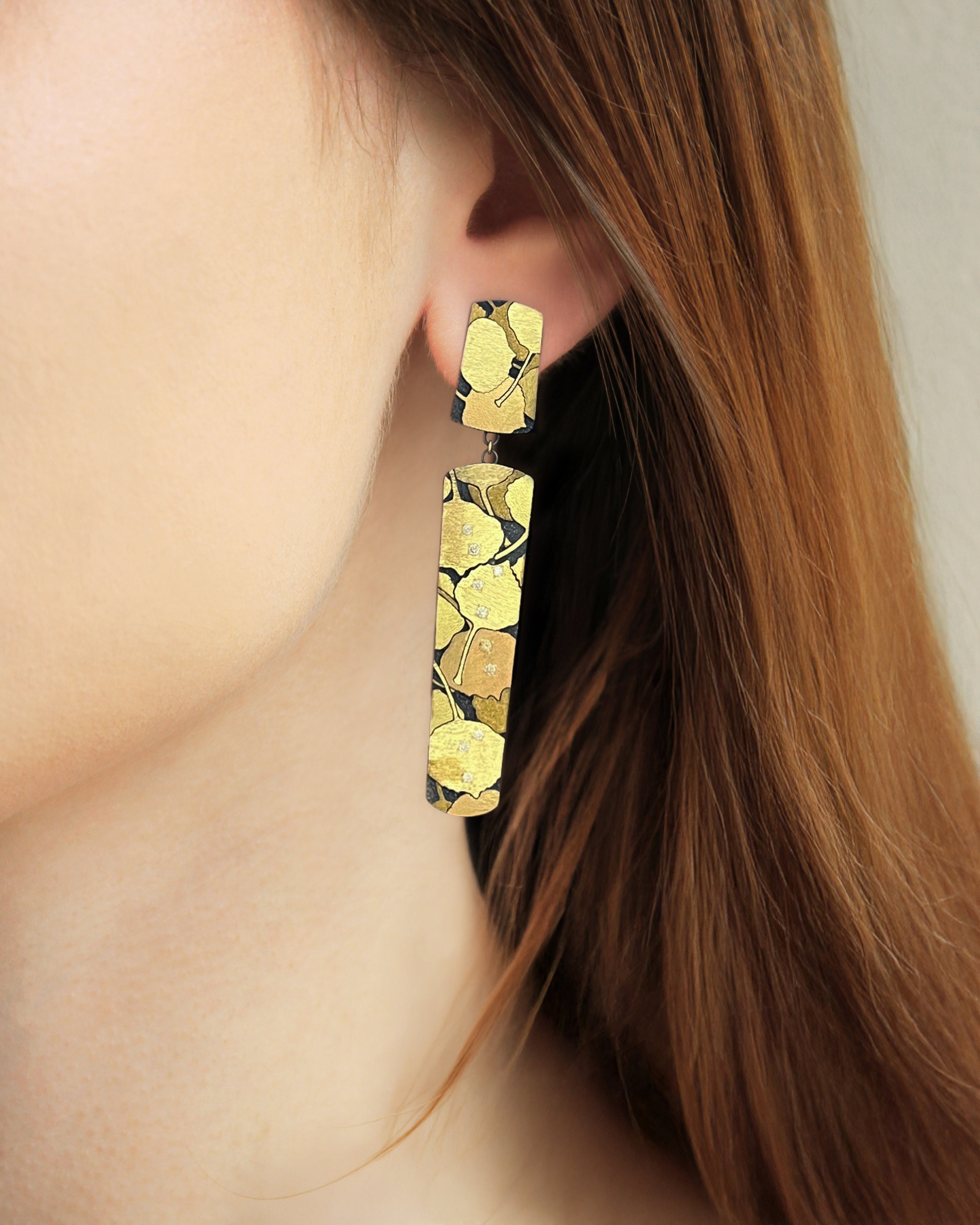 Aspen Leaves Drop Earrings
