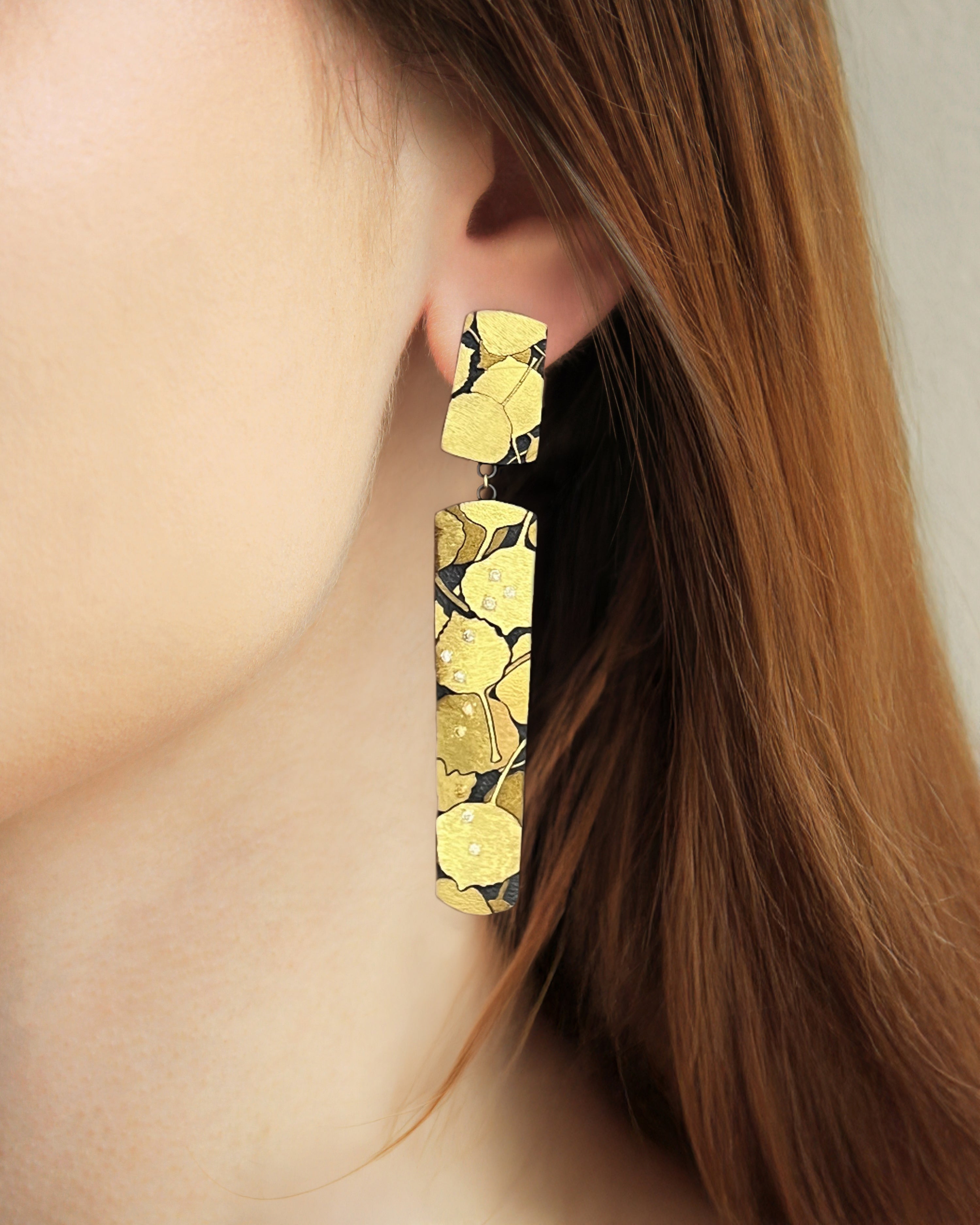Aspen Leaves Drop Earrings