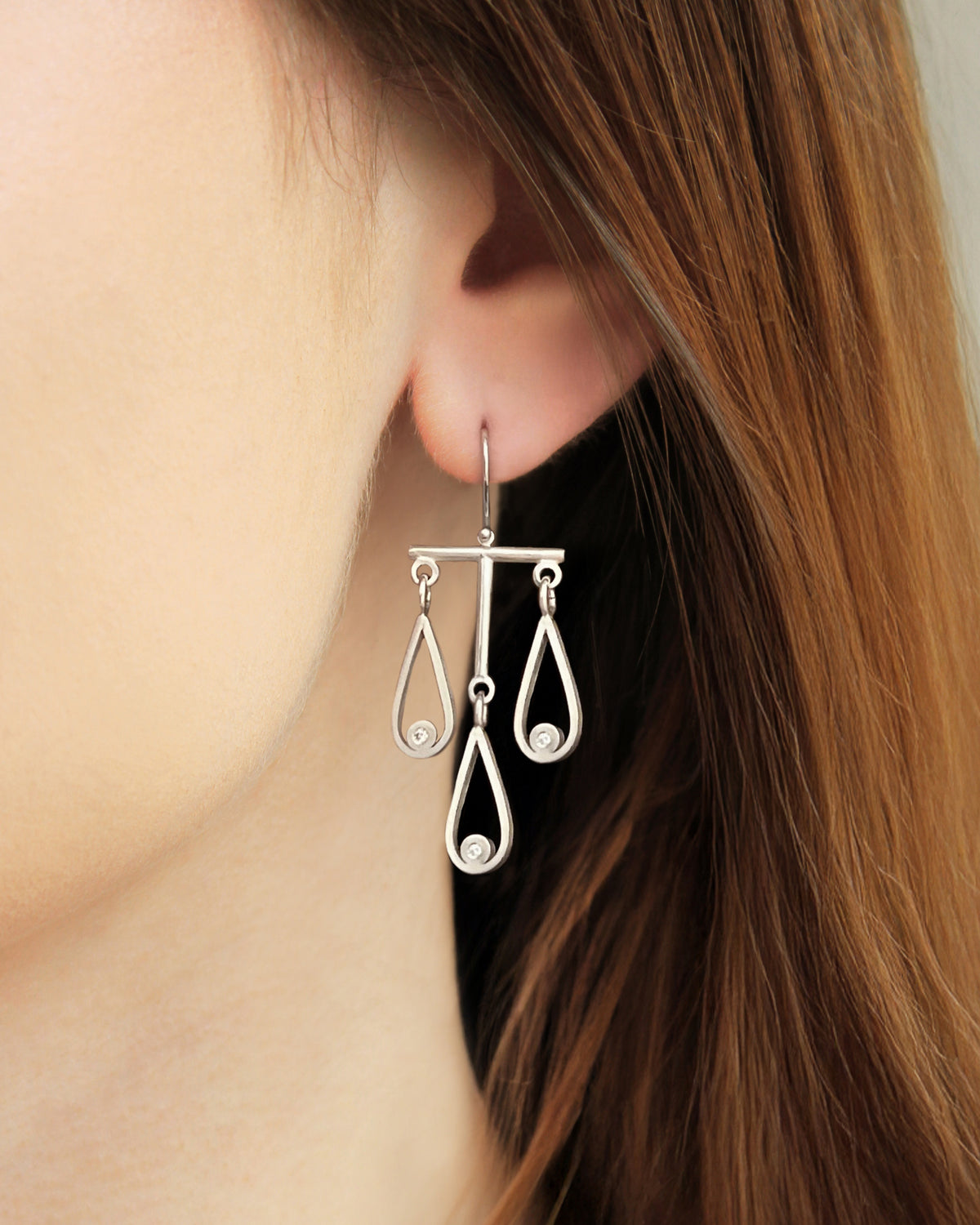 Flame Chandelier Earrings