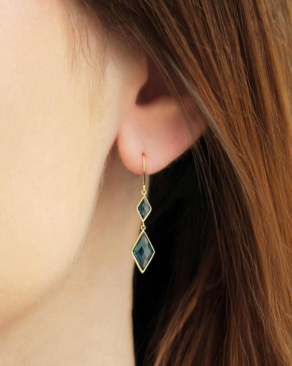 Rhombus Briolette Earrings