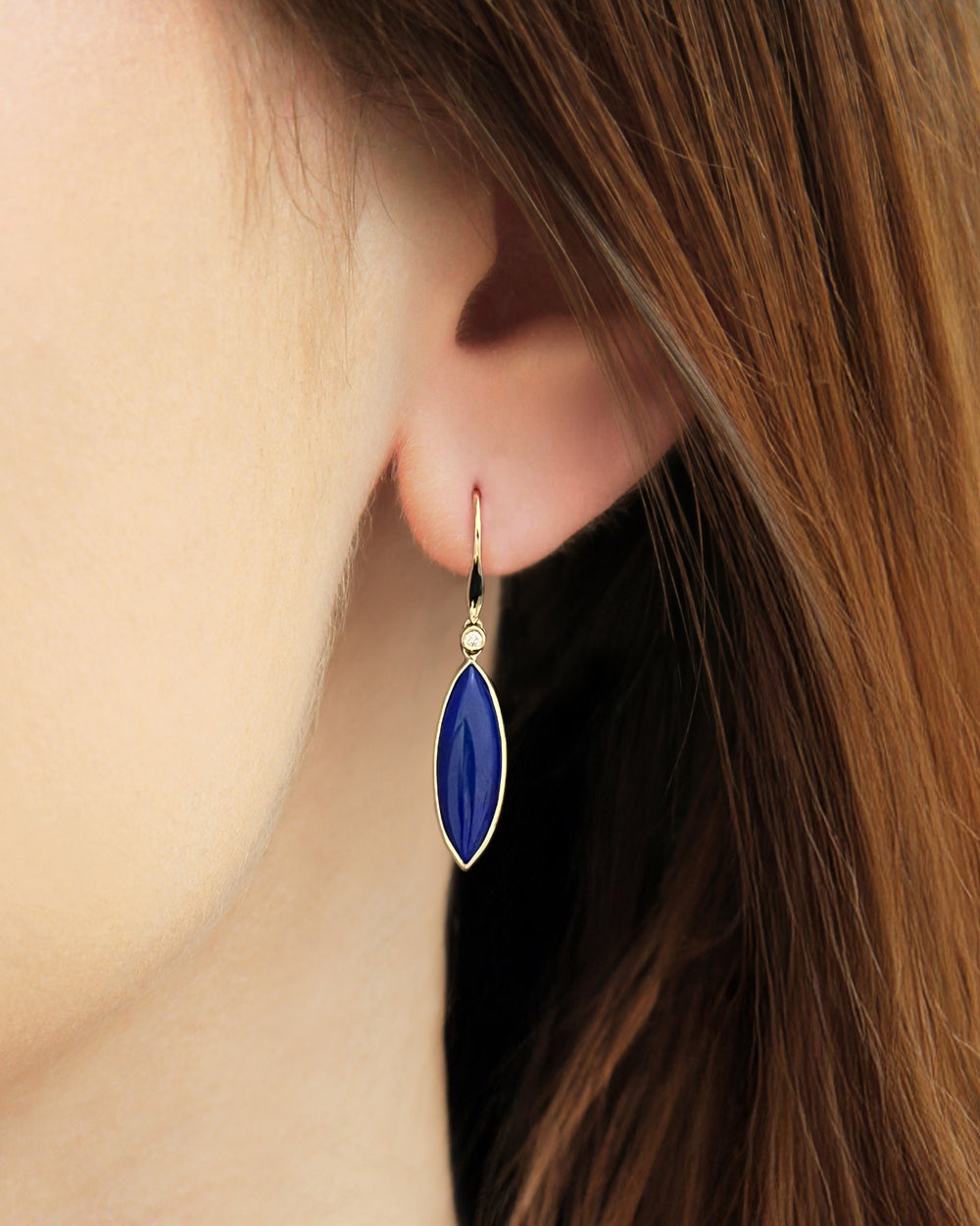 Lapis Marquis Earrings