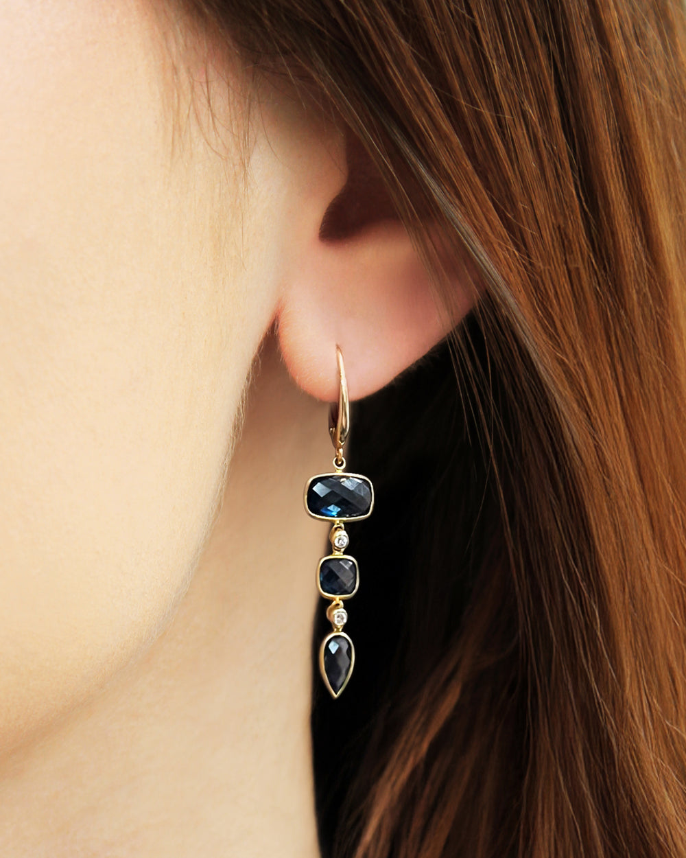 Cascading Cushion Earrings