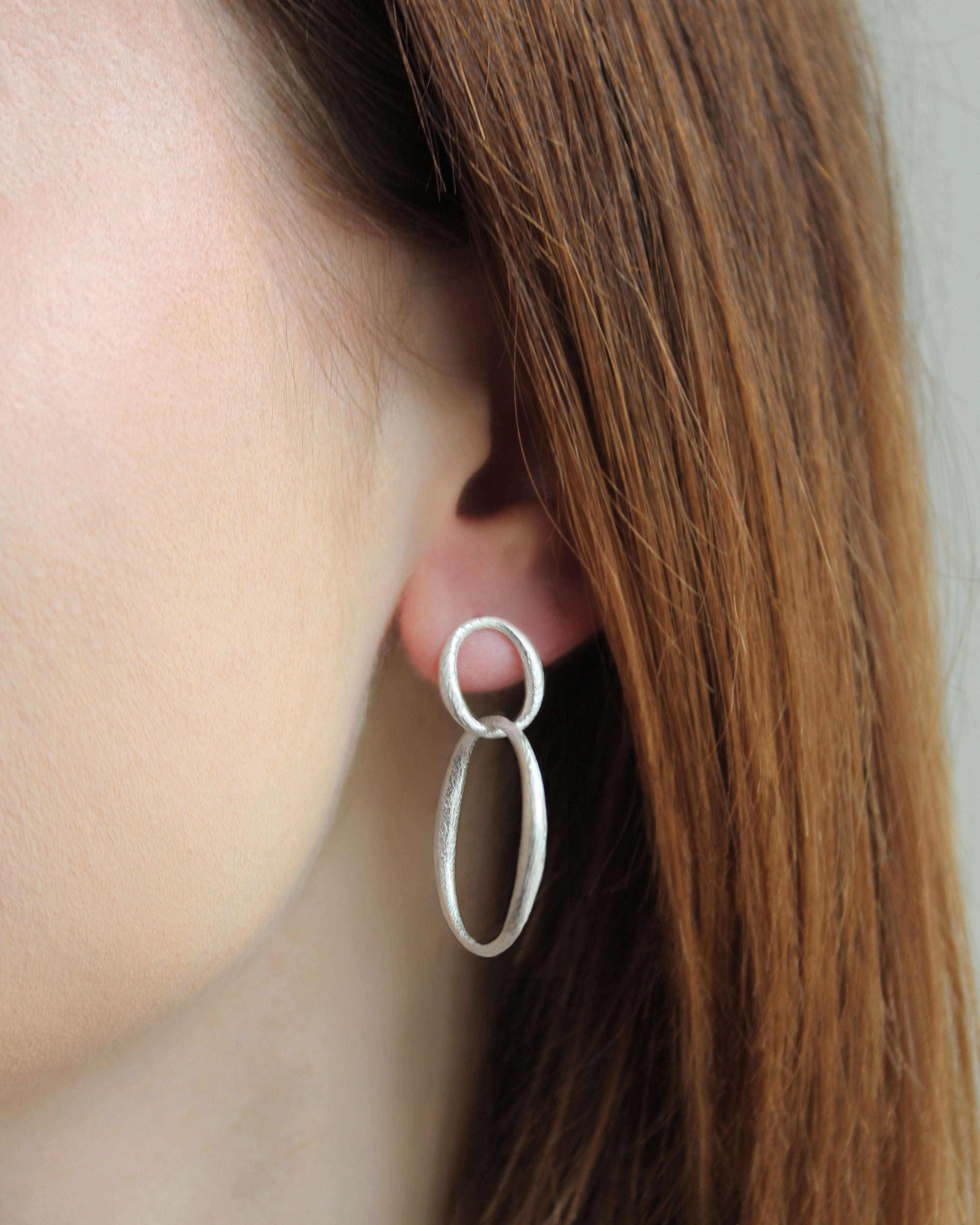 Tapered Oval Earrings