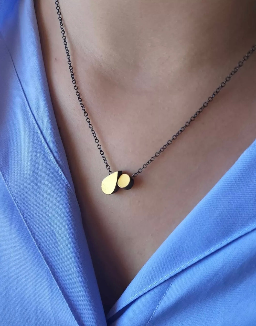 Dot & Teardrop Necklace