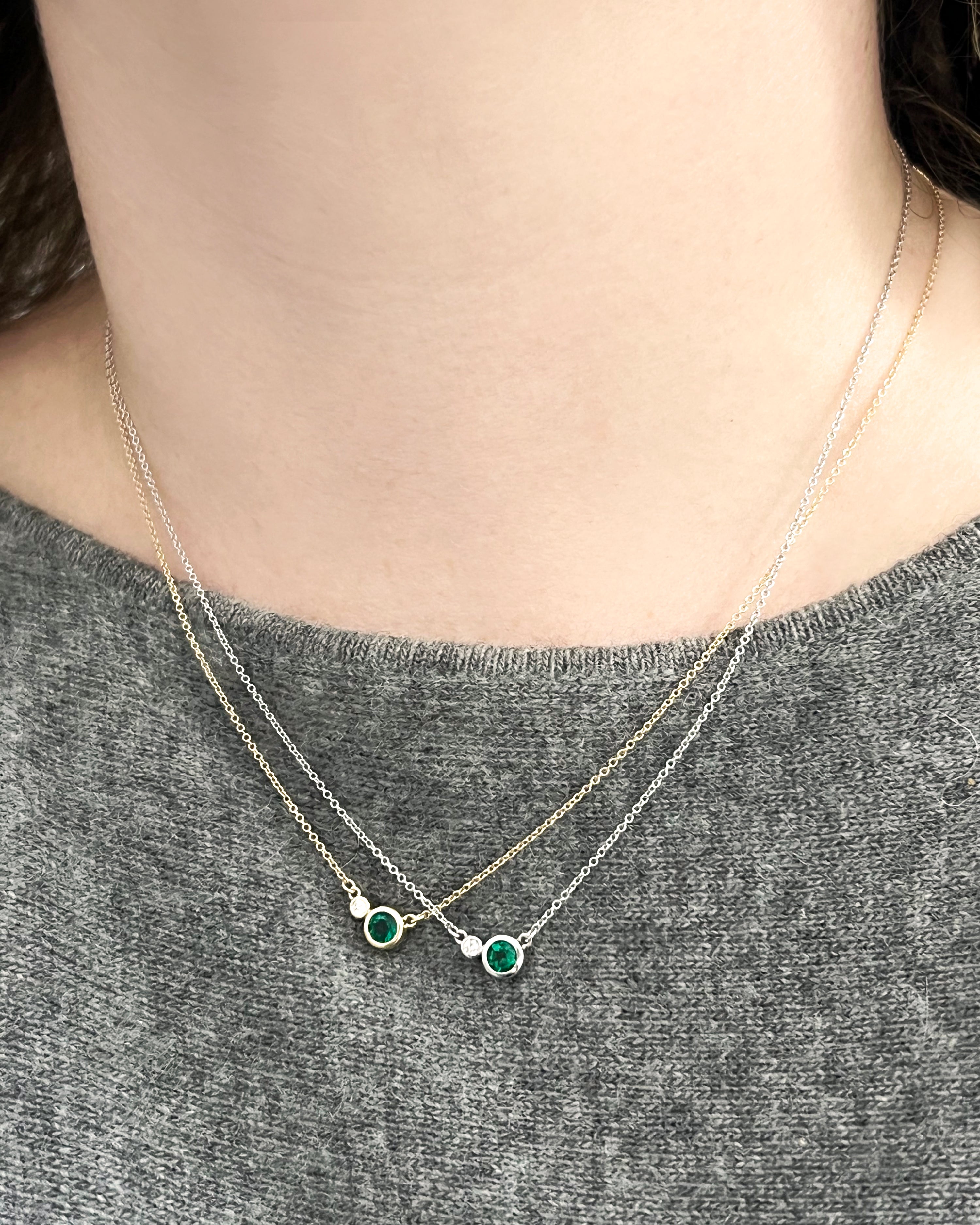 Emerald and Diamond Necklace