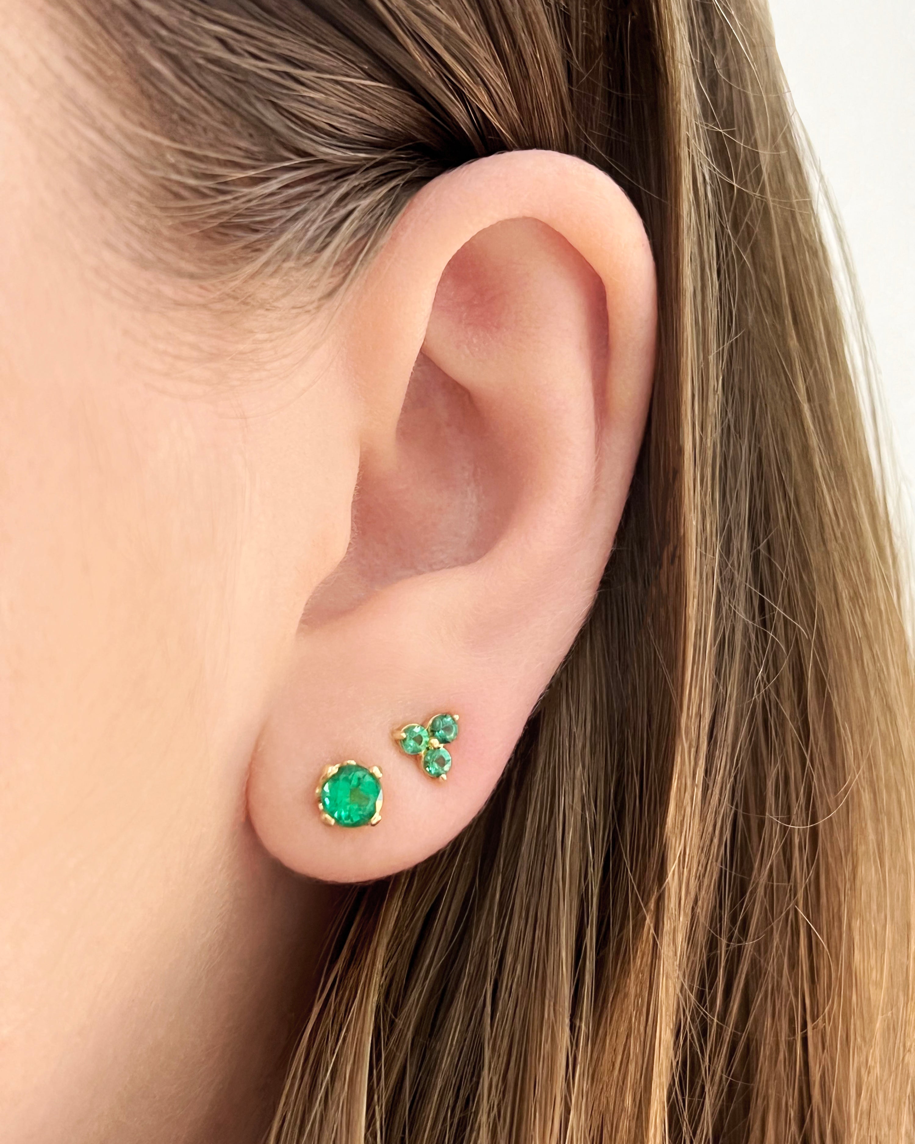 Emerald Stud Earrings