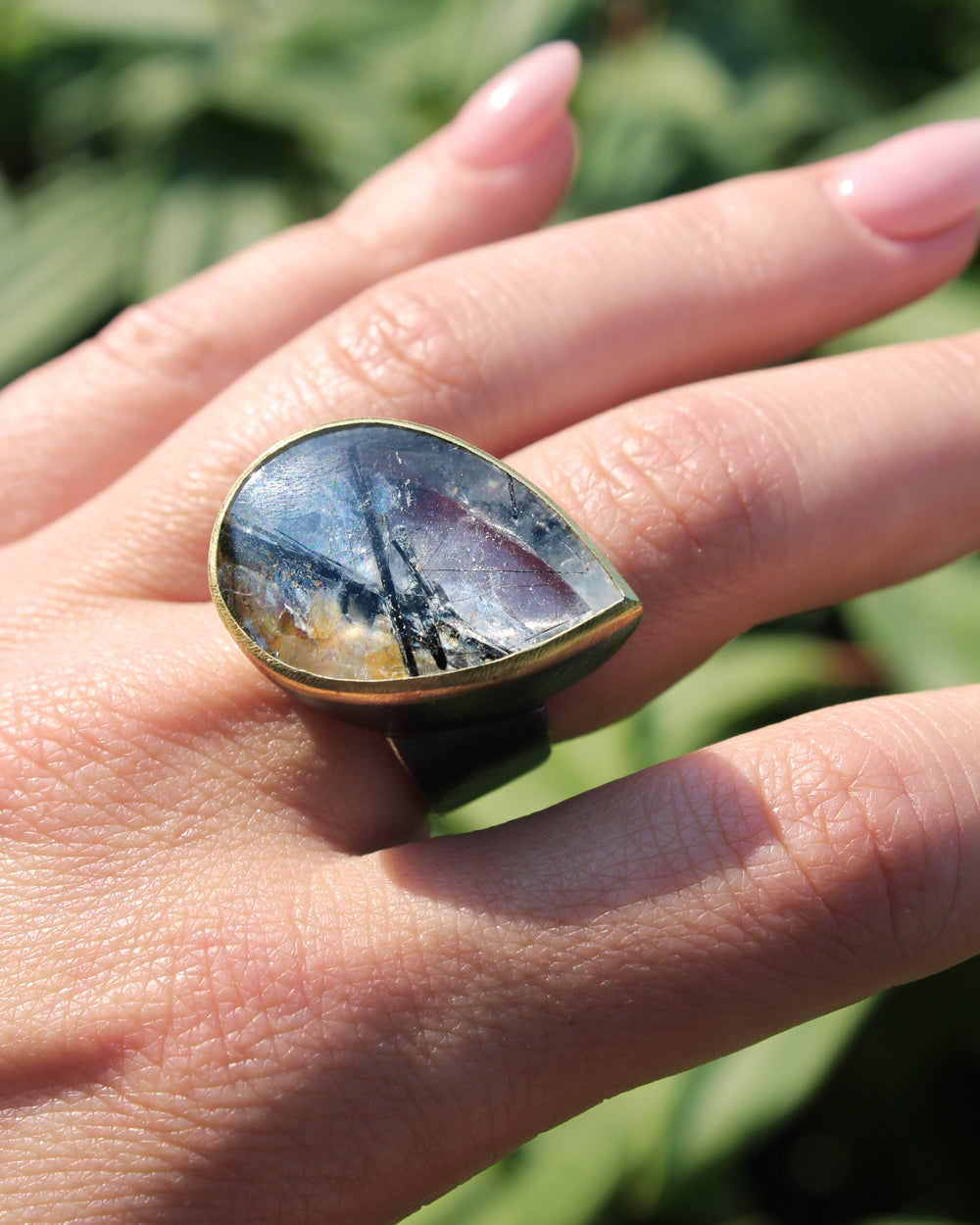 Tourmaline Quartz Ring