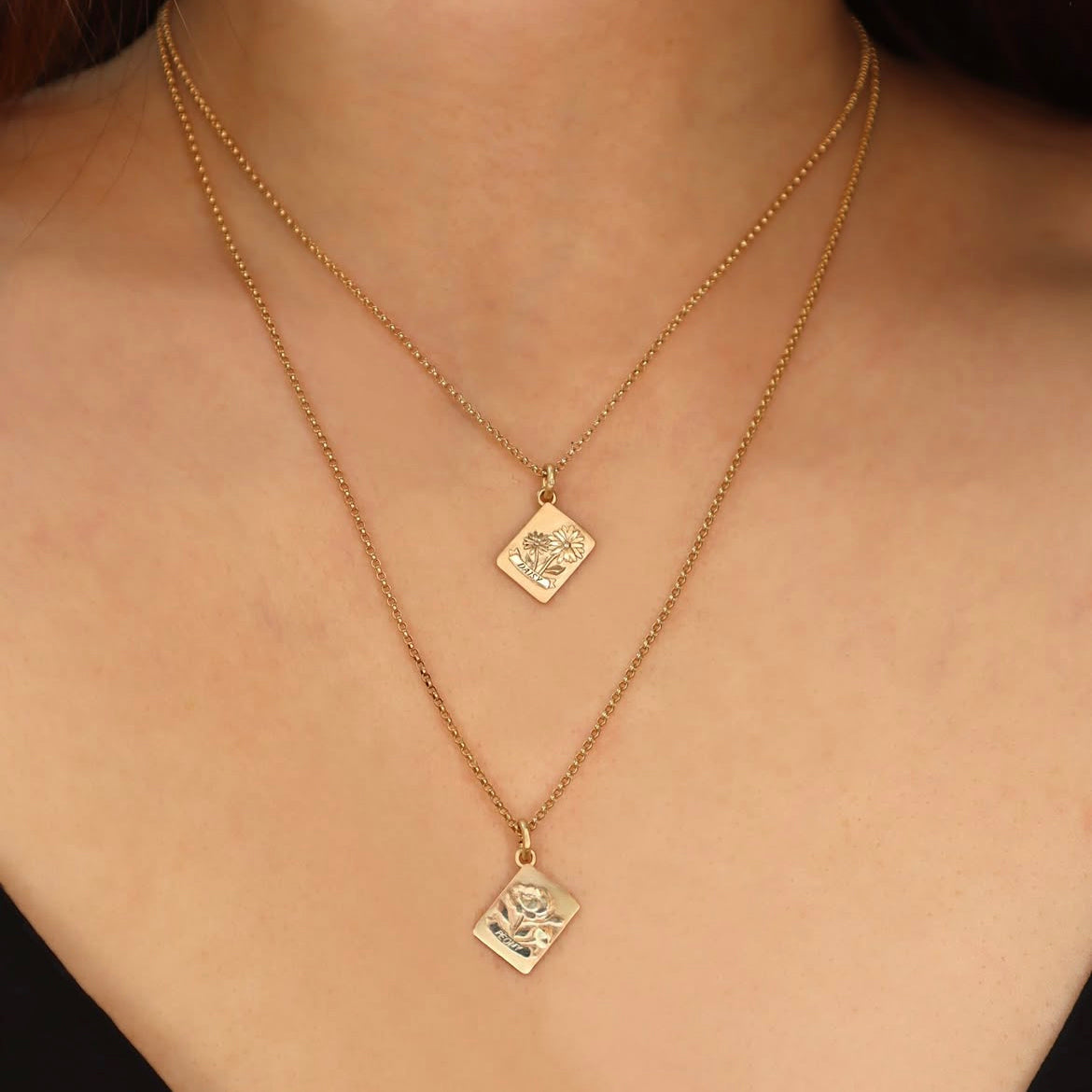 Daisy Golden Seed Packet Pendant