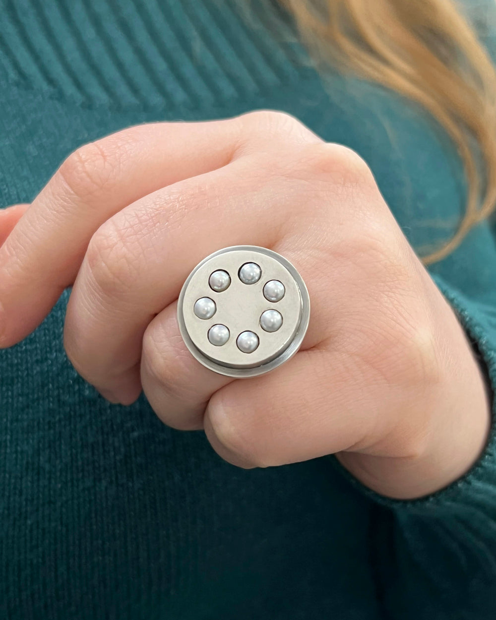 Pearl Circle Ring