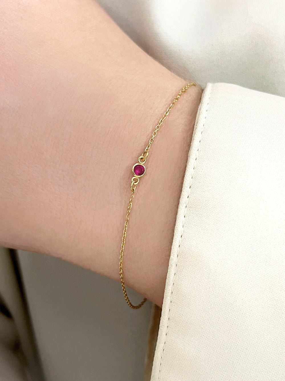 Ruby and Gold Bracelet