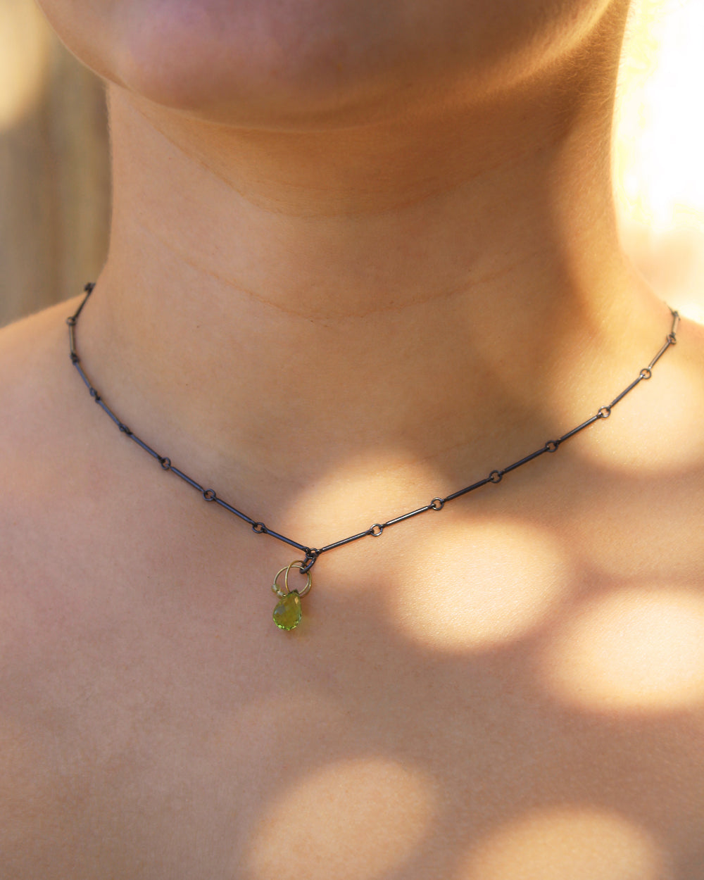 Green Mini Tangle Necklace