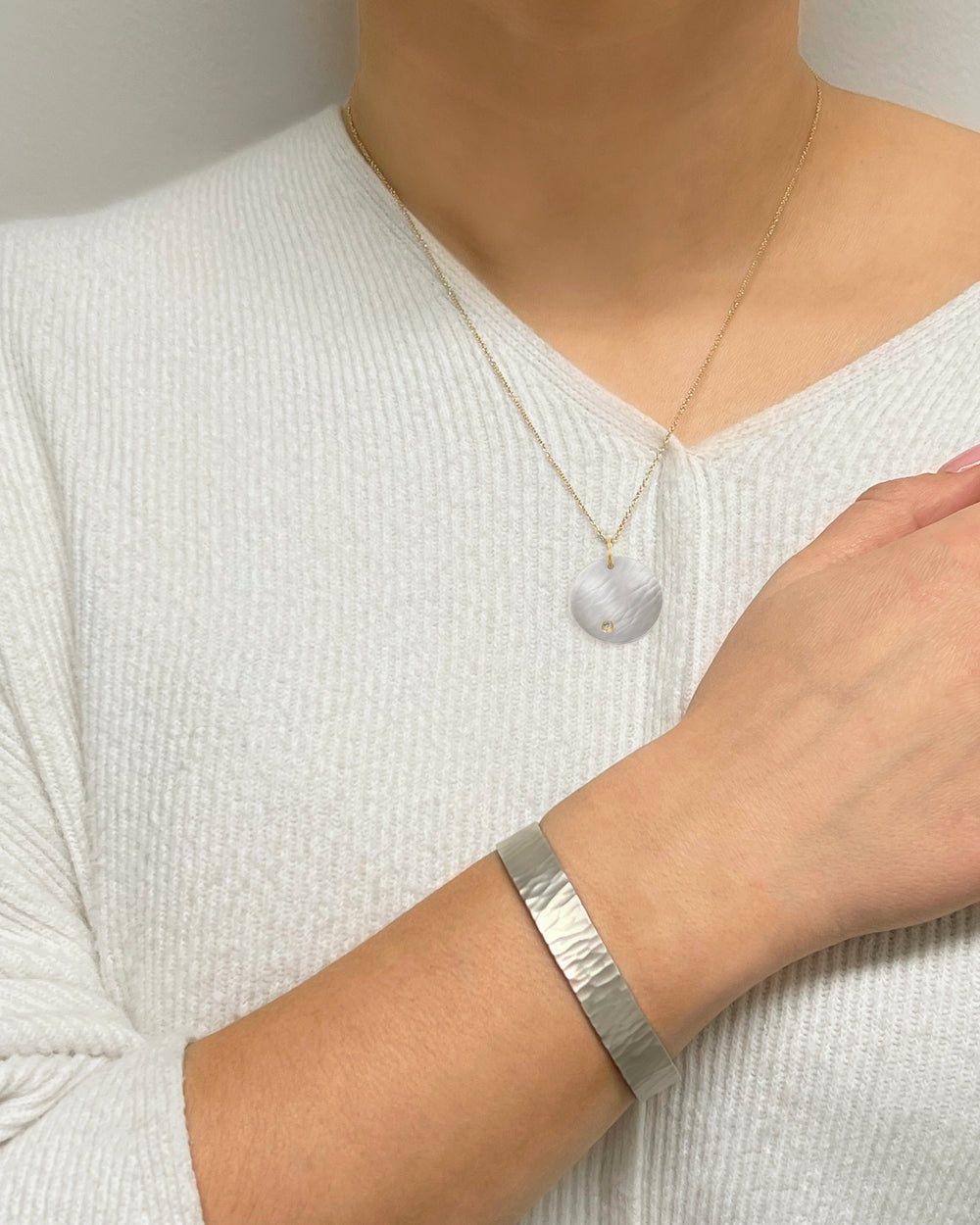 Eclipse Pendant with Diamond