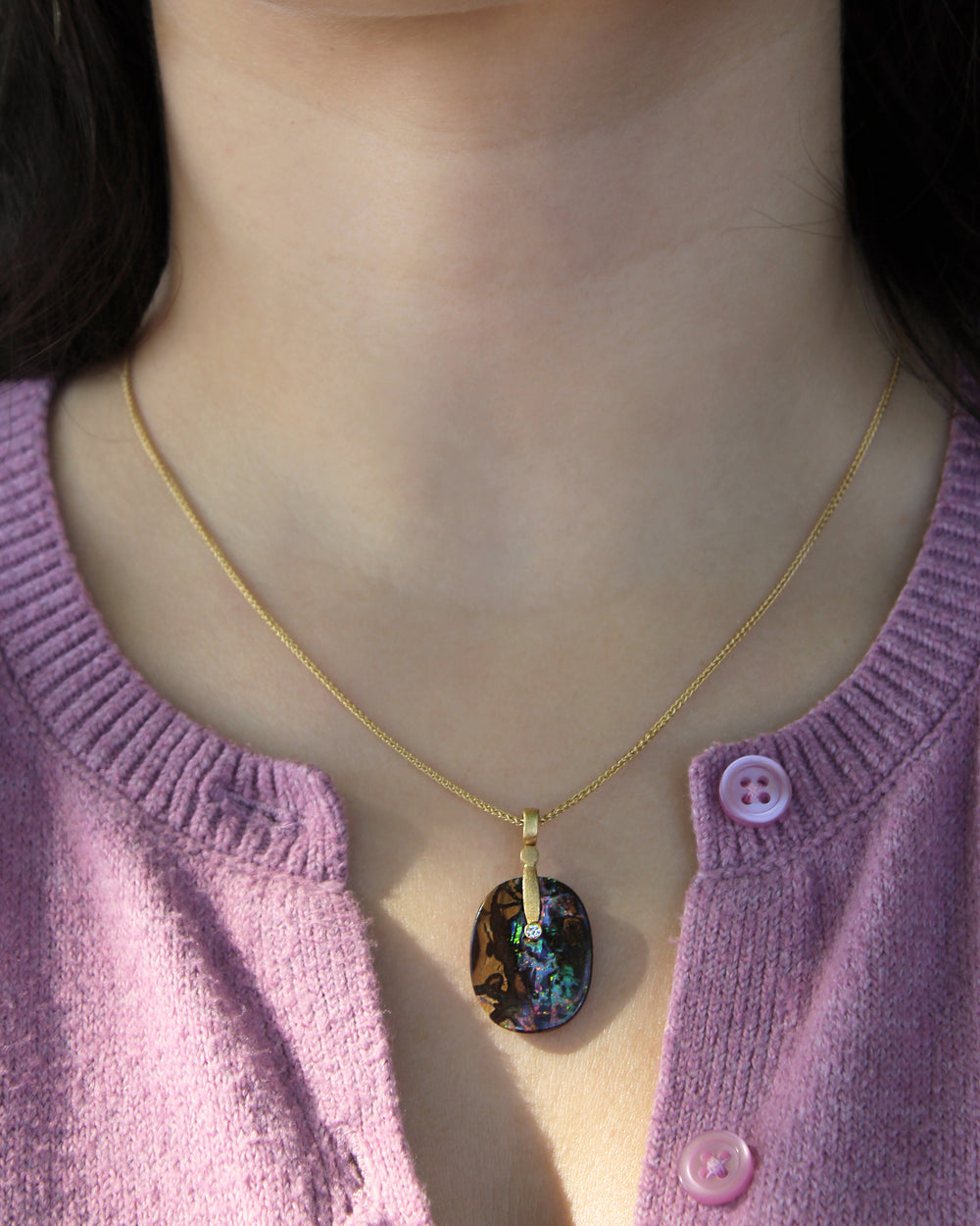 Boulder Opal Sticks & Stones Pendant