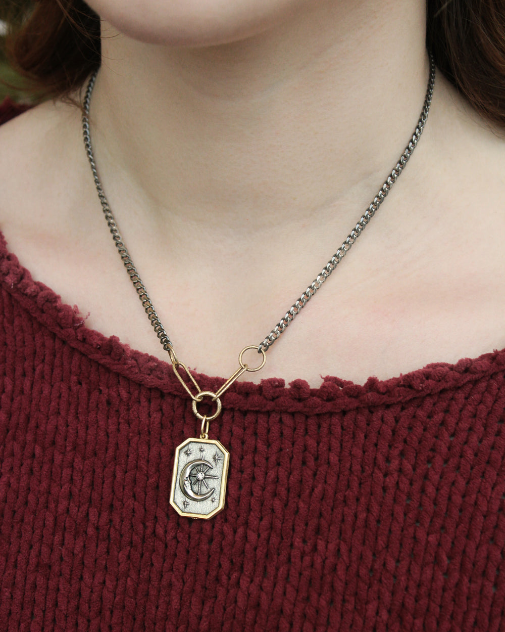 Diamond Man on the Moon Charm