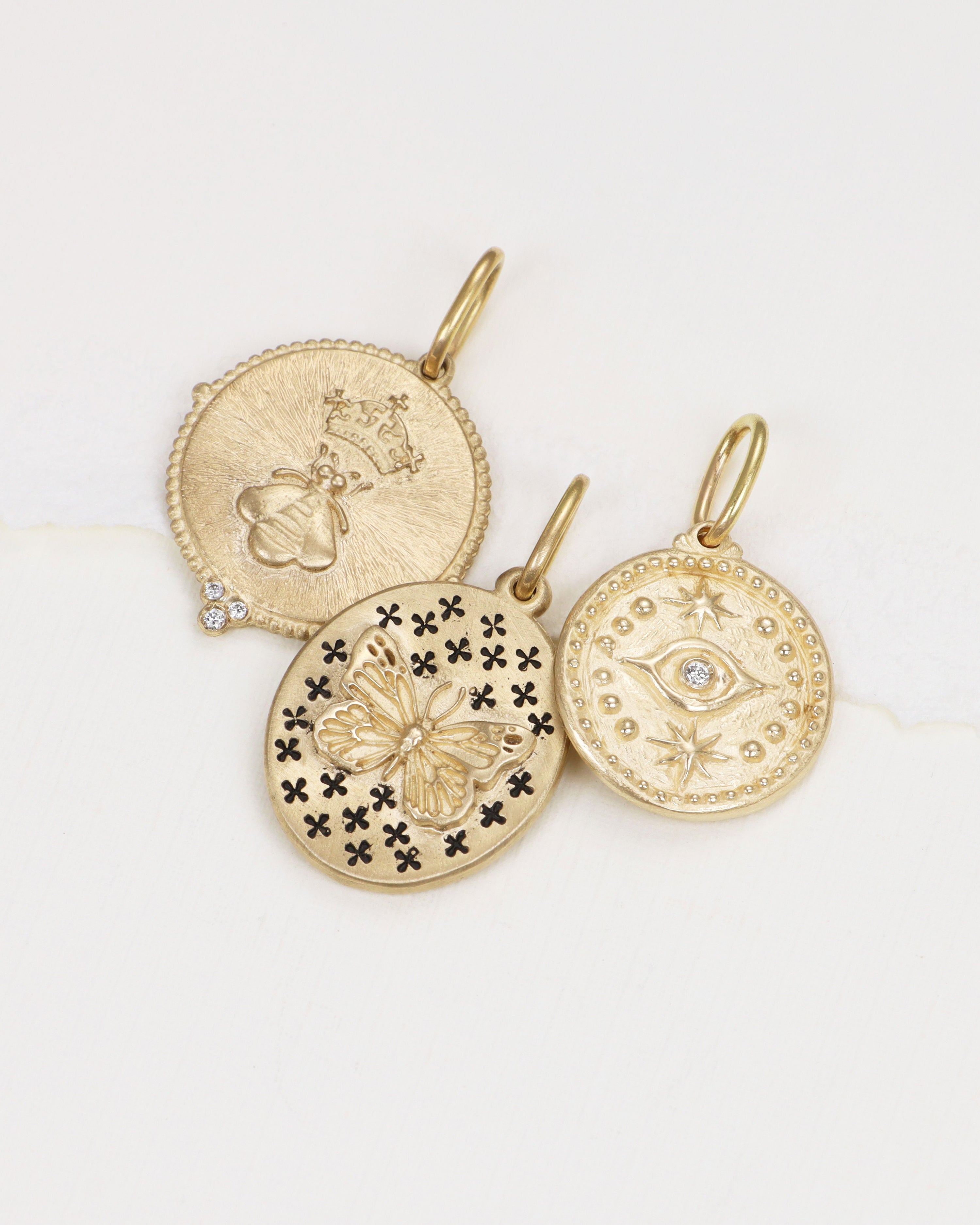 Diamond Evil Eye & Hamsa Charm