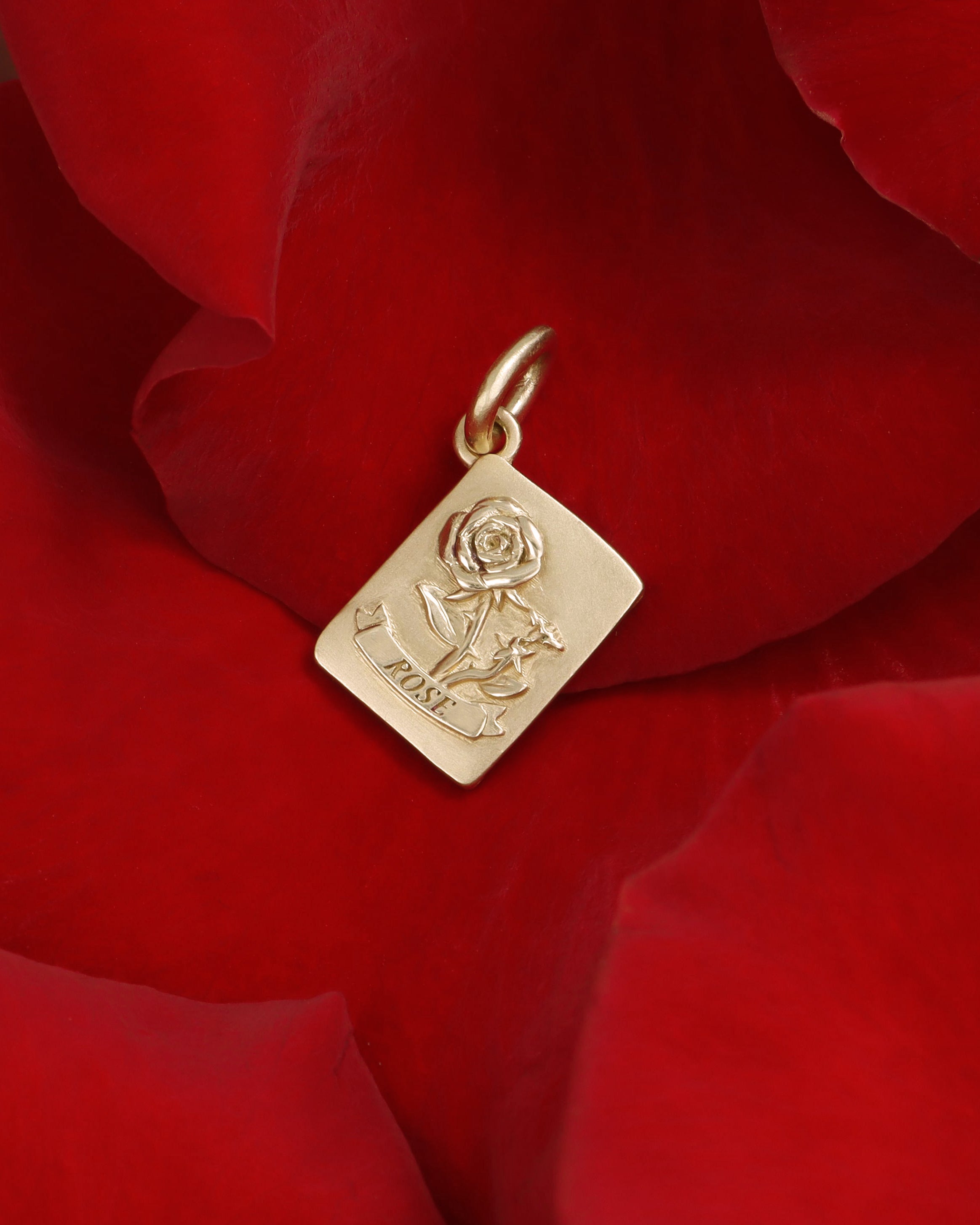Rose Golden Seed Packet Pendant