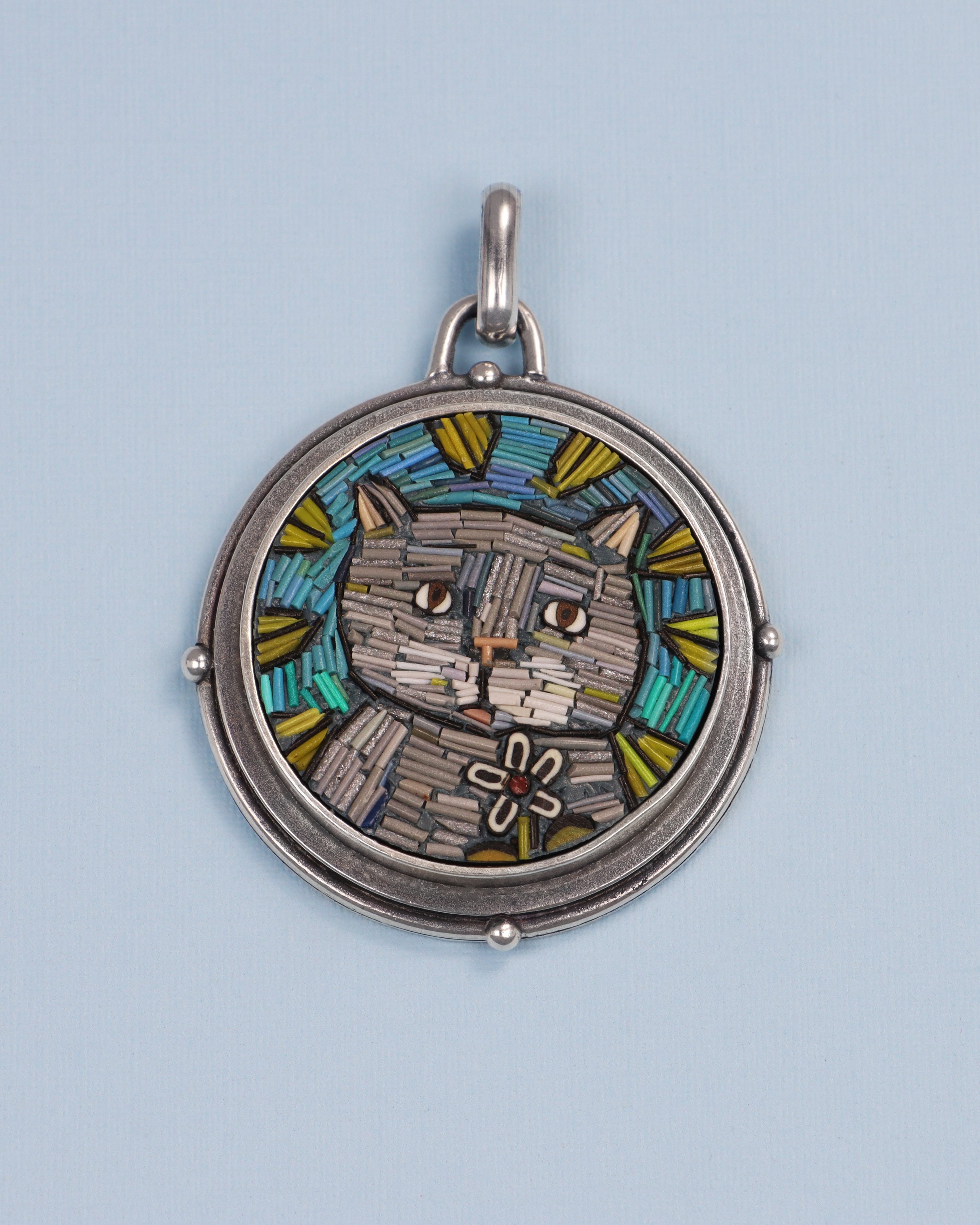 Grey Cat Pendant