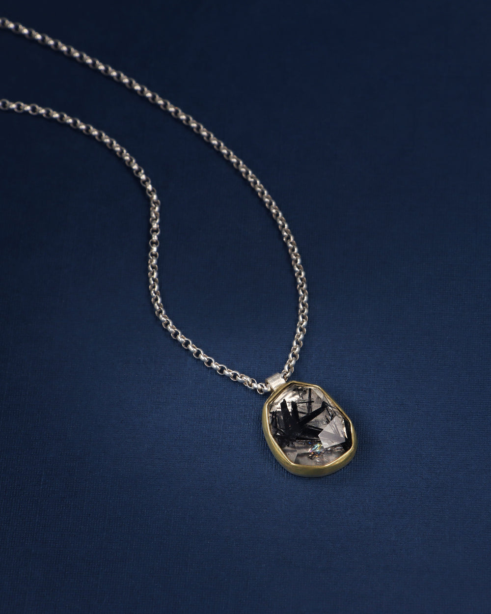 Black Tourmaline Quartz Necklace
