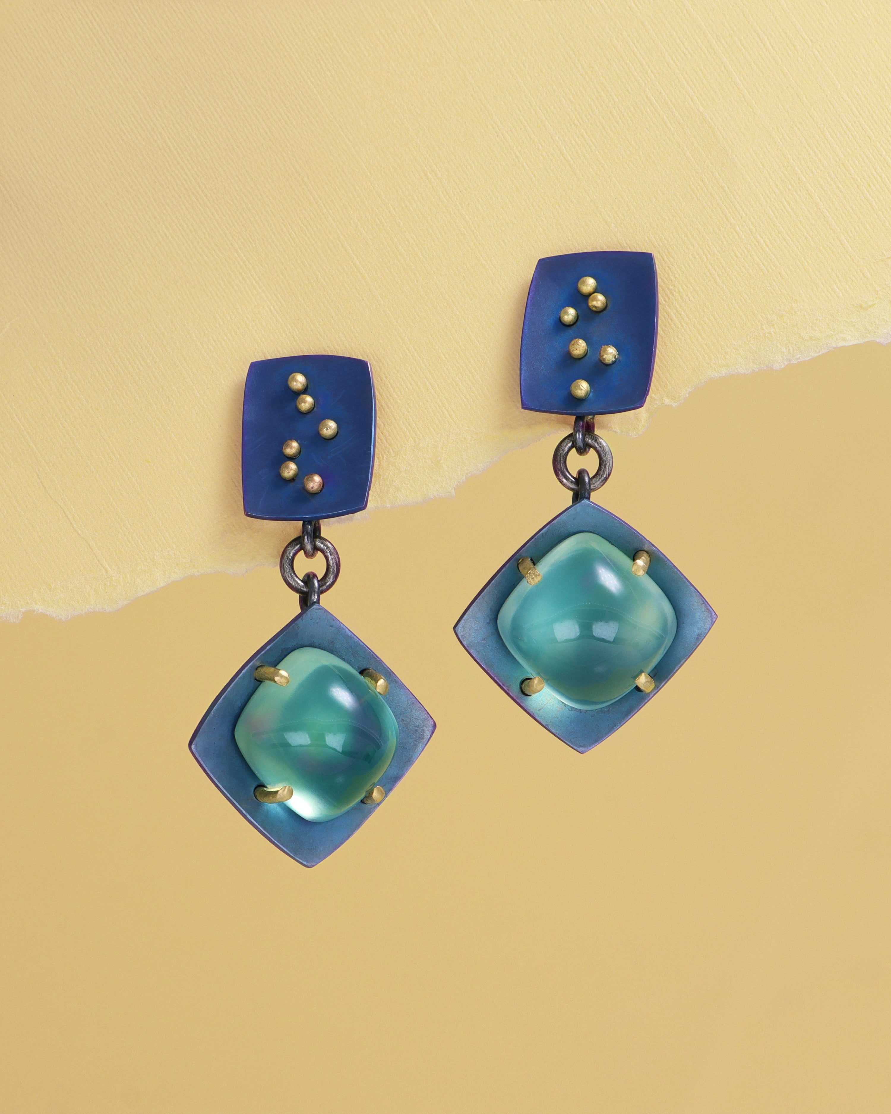 Titanium Drop Earrings