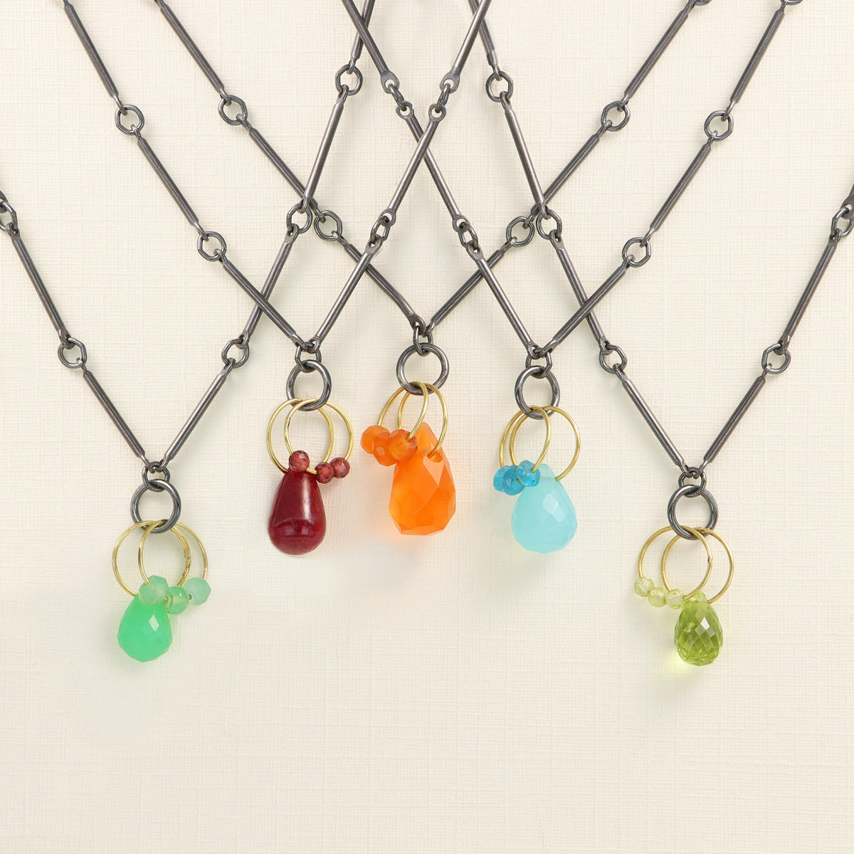 Chrysoprase Mini Tangle Necklace