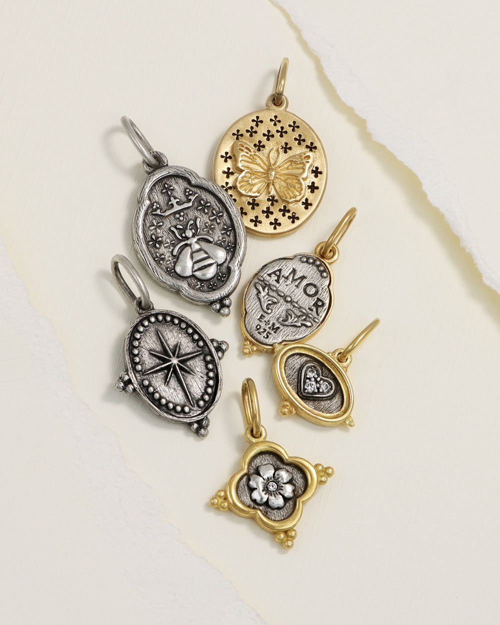 Diamond Baby Owl & North Star Charm
