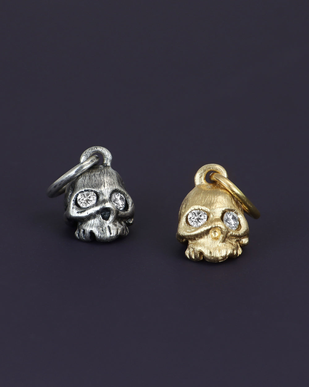Silver Skull Charm