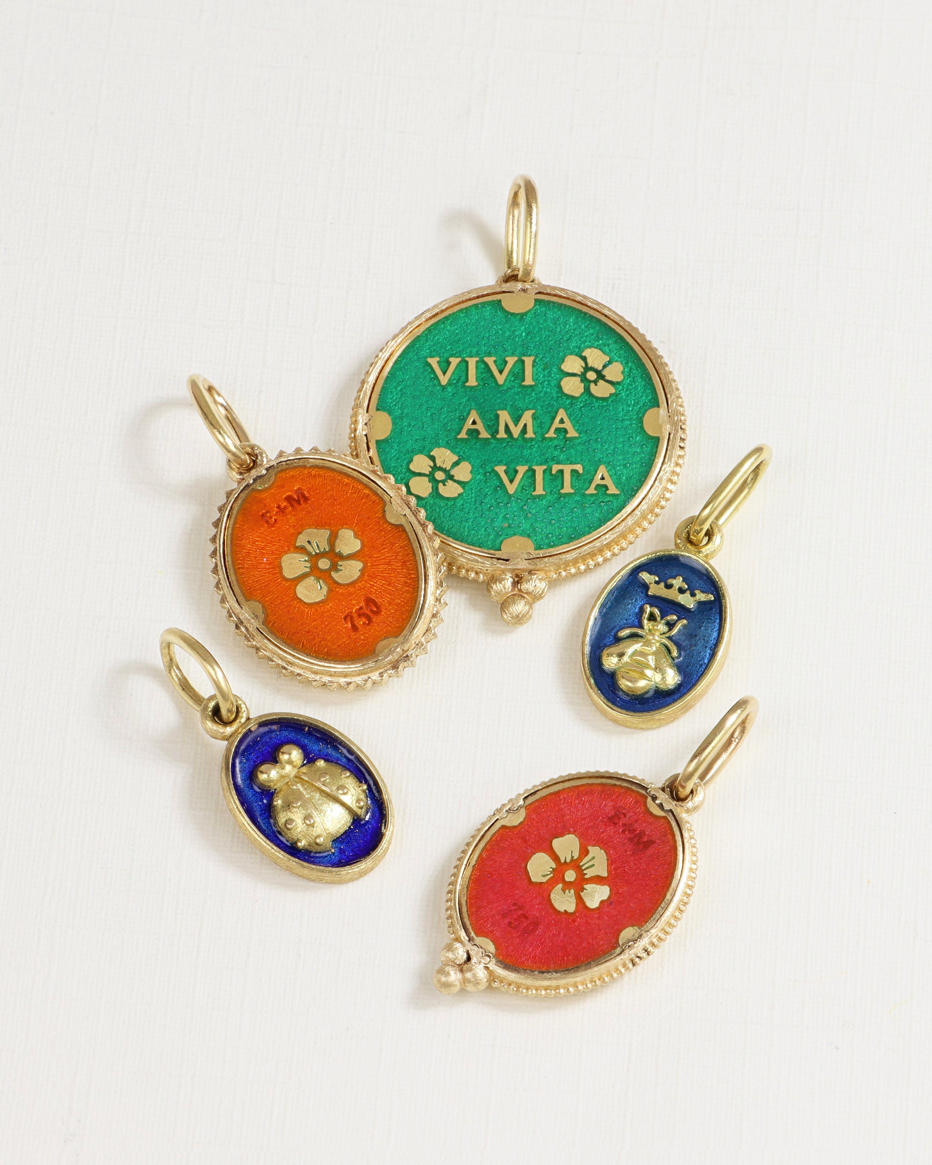 Blue Scarab Charm