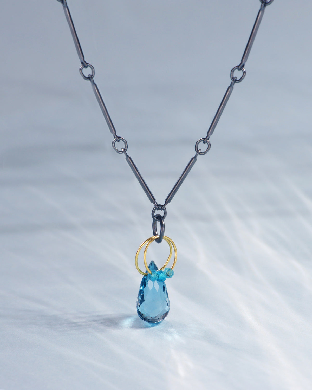 London Blue Topaz Mini Tangle Necklace