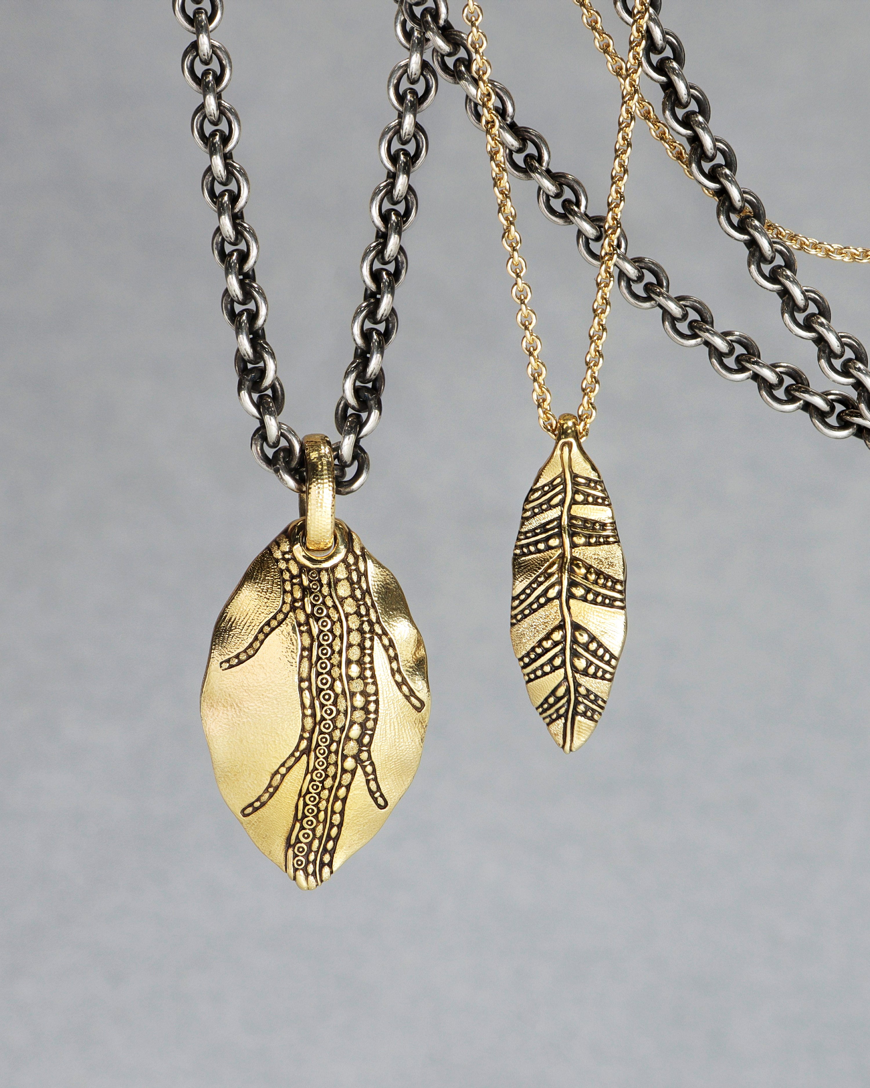 Gold Leaf Pendant