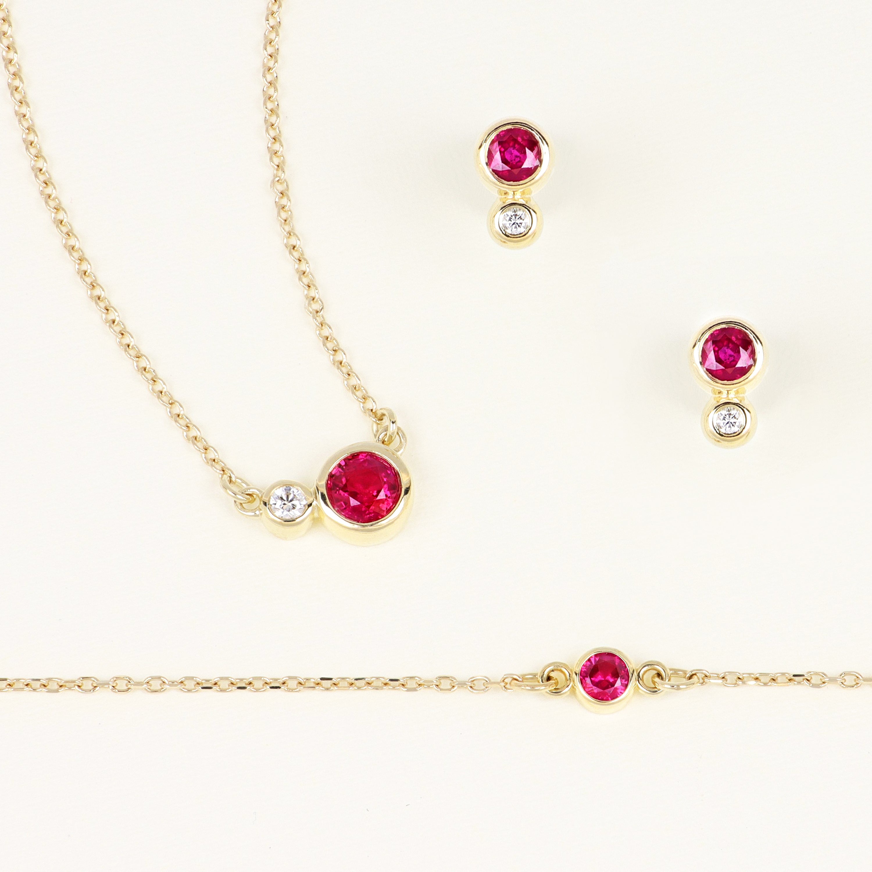 Ruby and Diamond Necklace