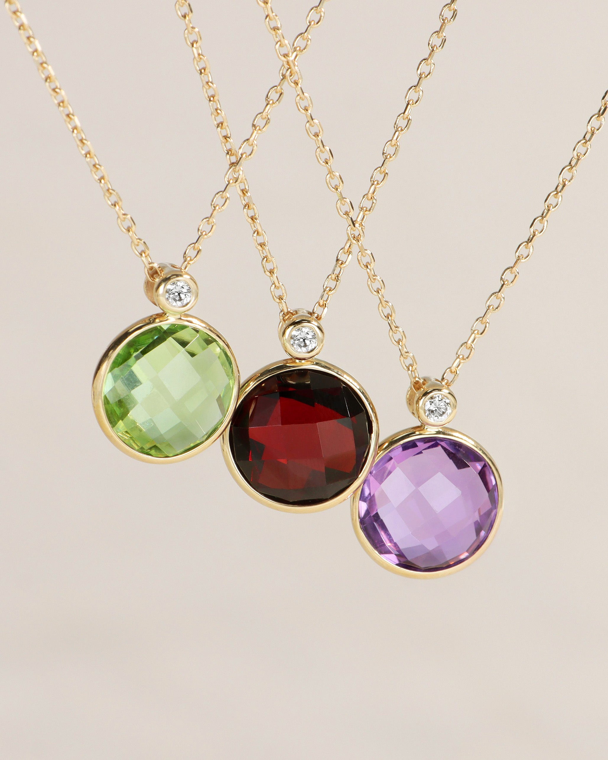 Diamond and Amethyst Pendant