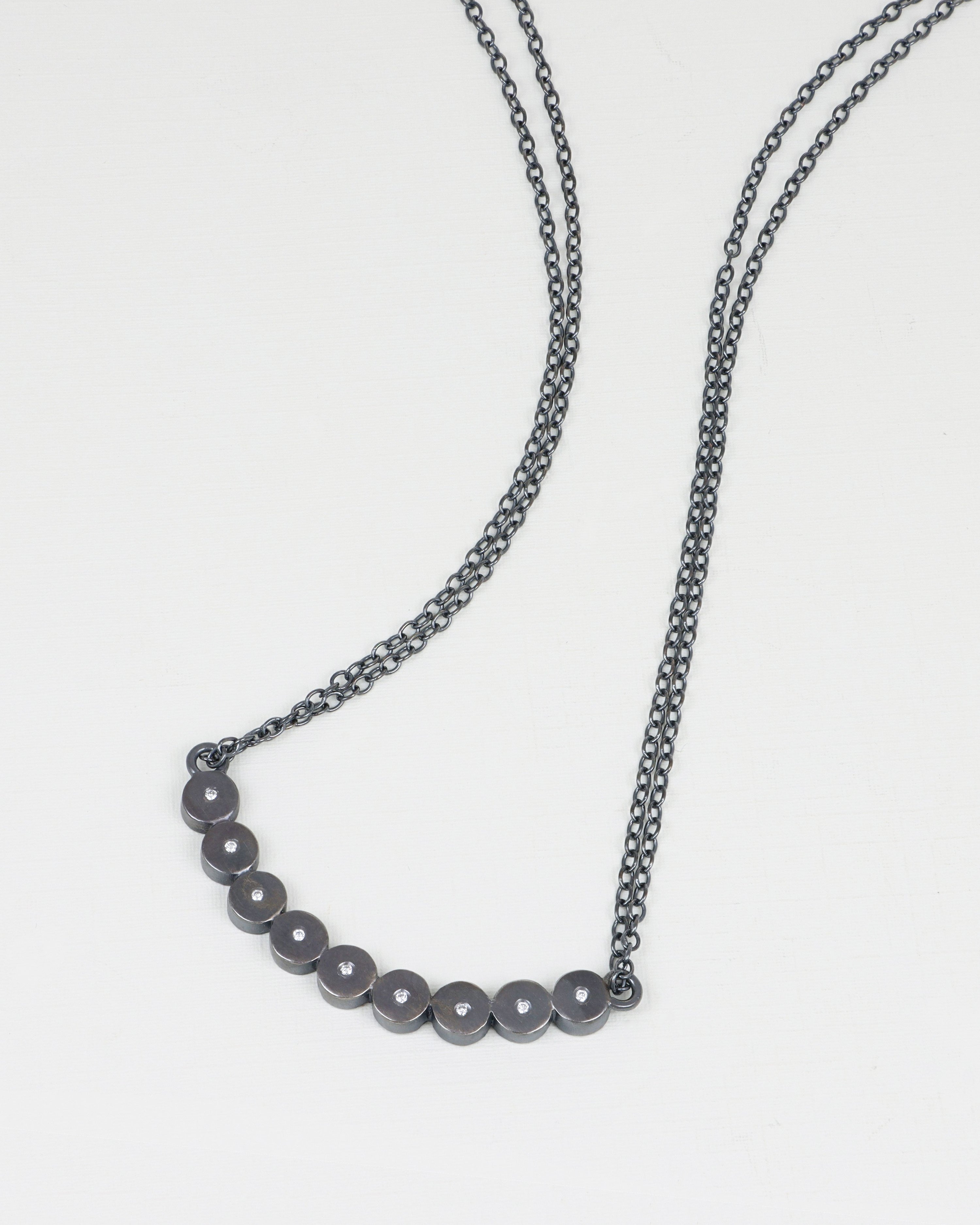 Arc Necklace With Diamonds