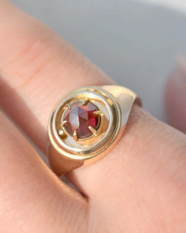 Gold Orbit Ring