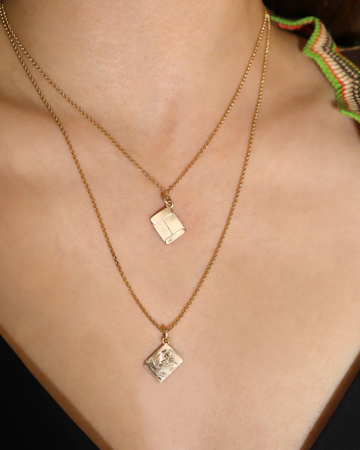 Violet Golden Seed Packet Pendant