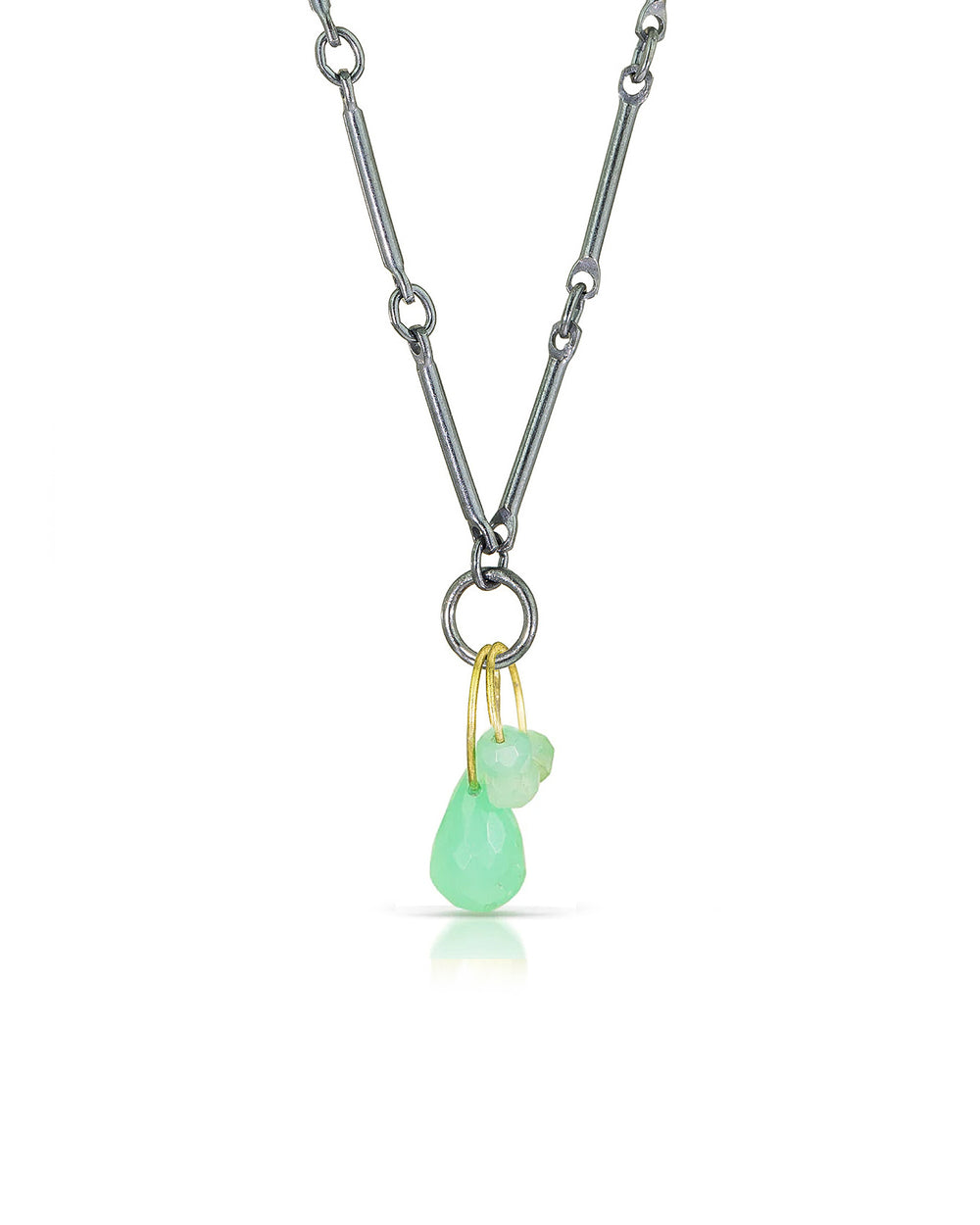 Chrysoprase Mini Tangle Necklace