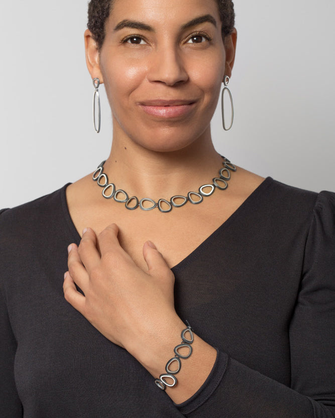Eclipse Organic Elongated Earrings