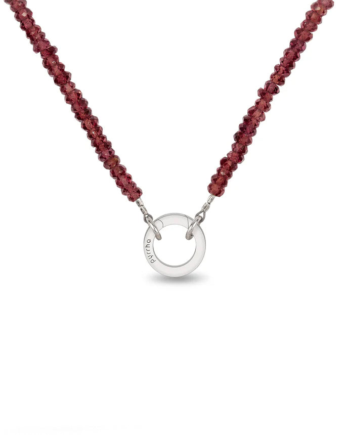 Faceted Garnet Necklace