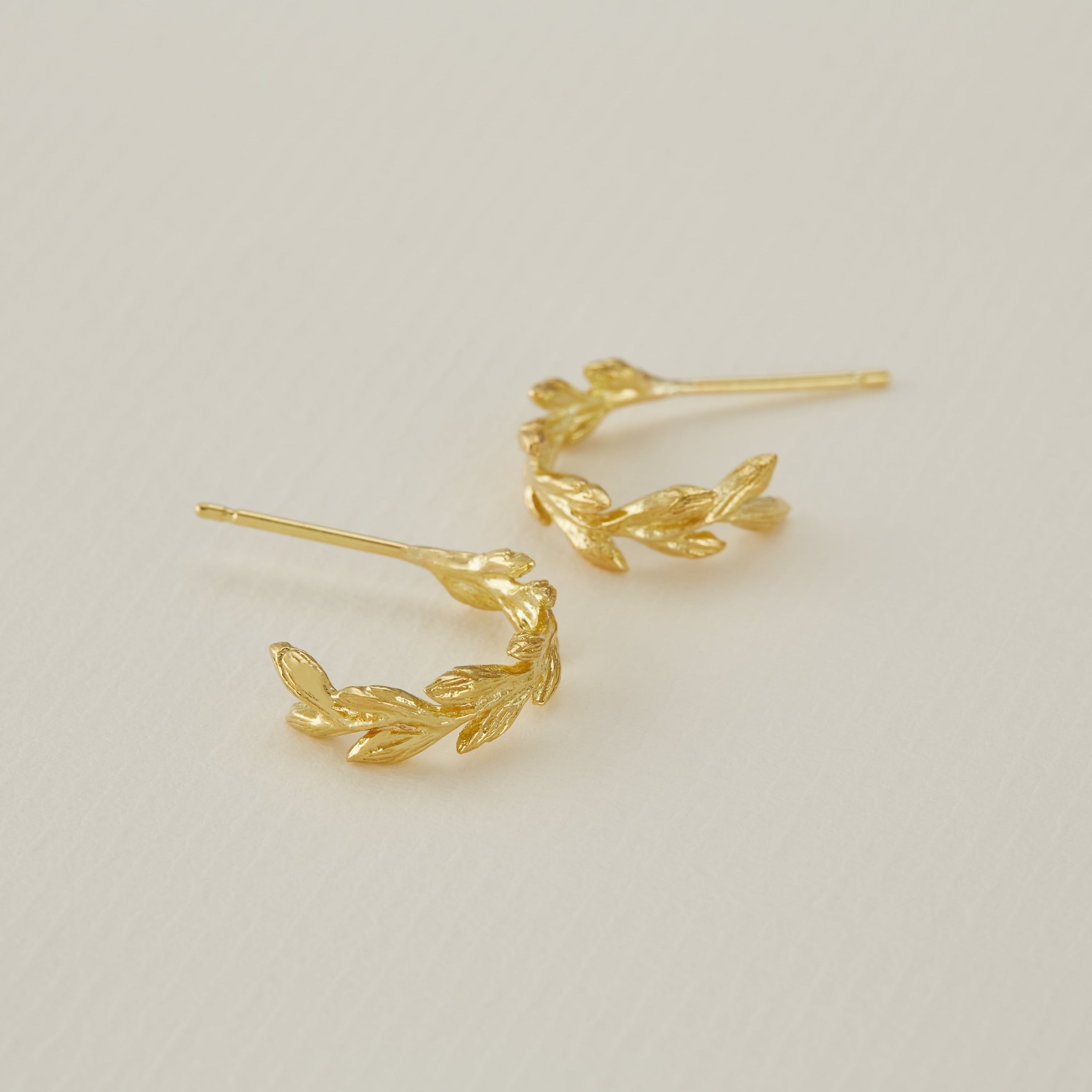 Harvest Wheat Hoop Earrings
