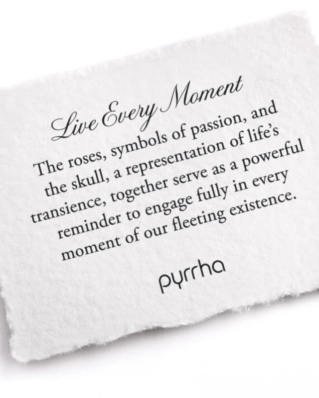 Live Every Moment Gold Talisman