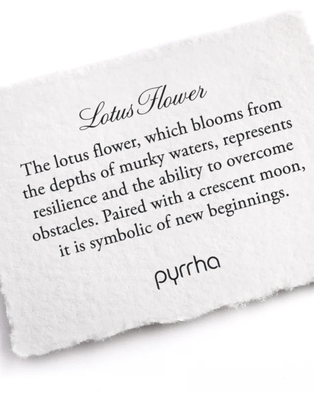 Lotus Flower Diamond Talisman Necklace