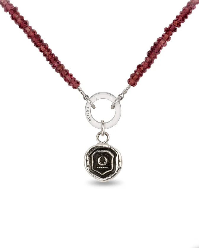 Faceted Garnet Necklace