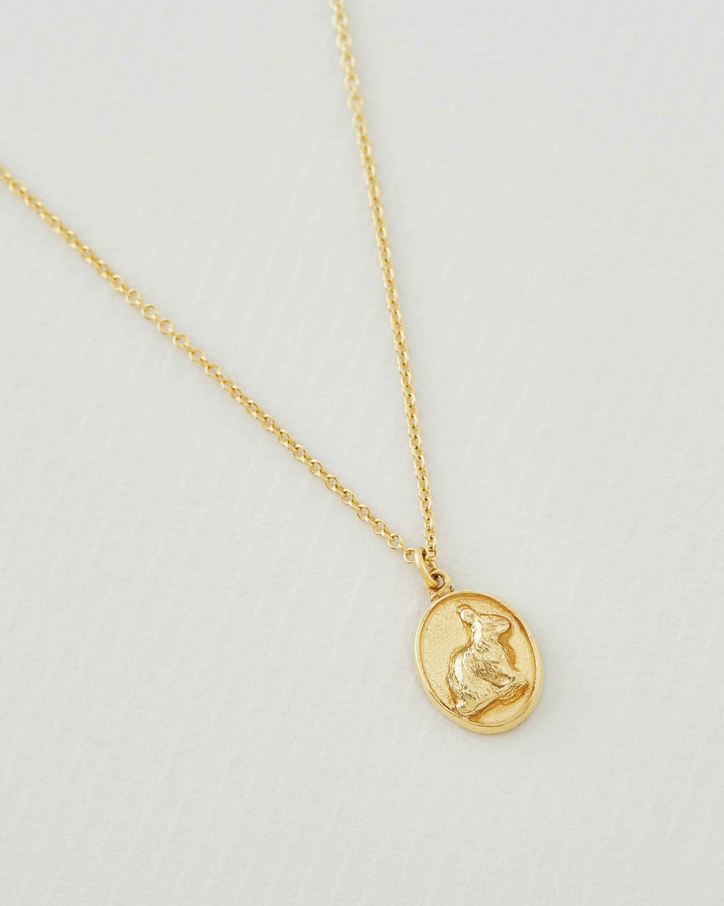 Rabbit Cameo Necklace