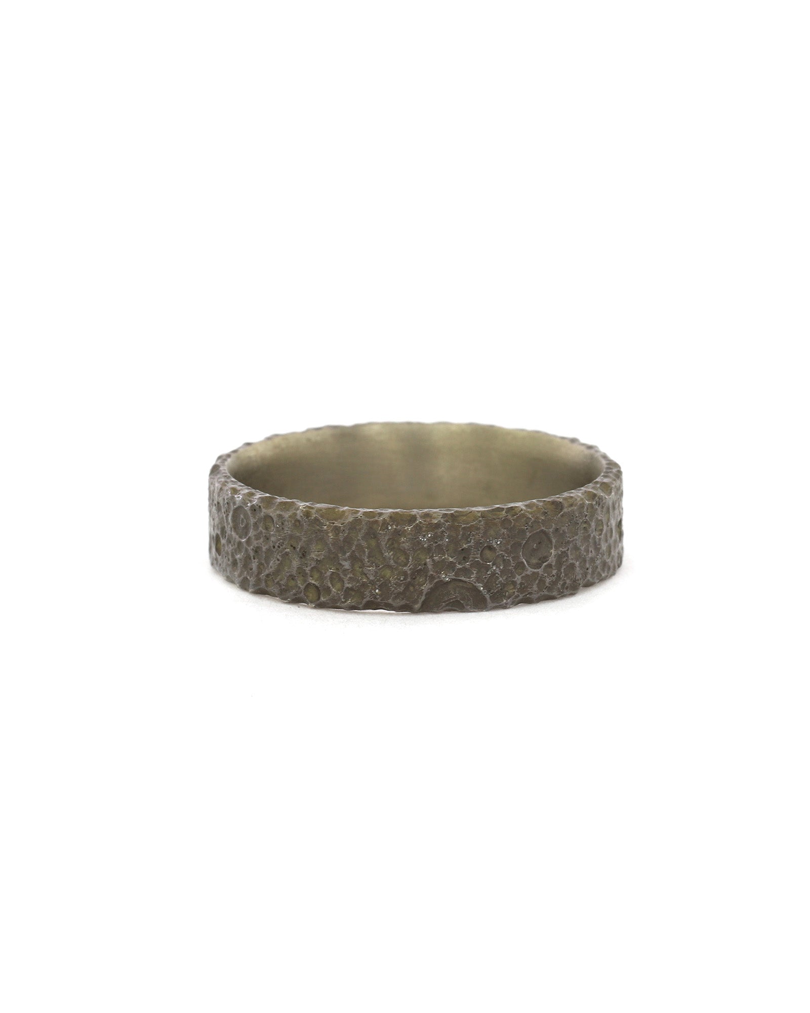 Wide Oxidized Lunar Ring