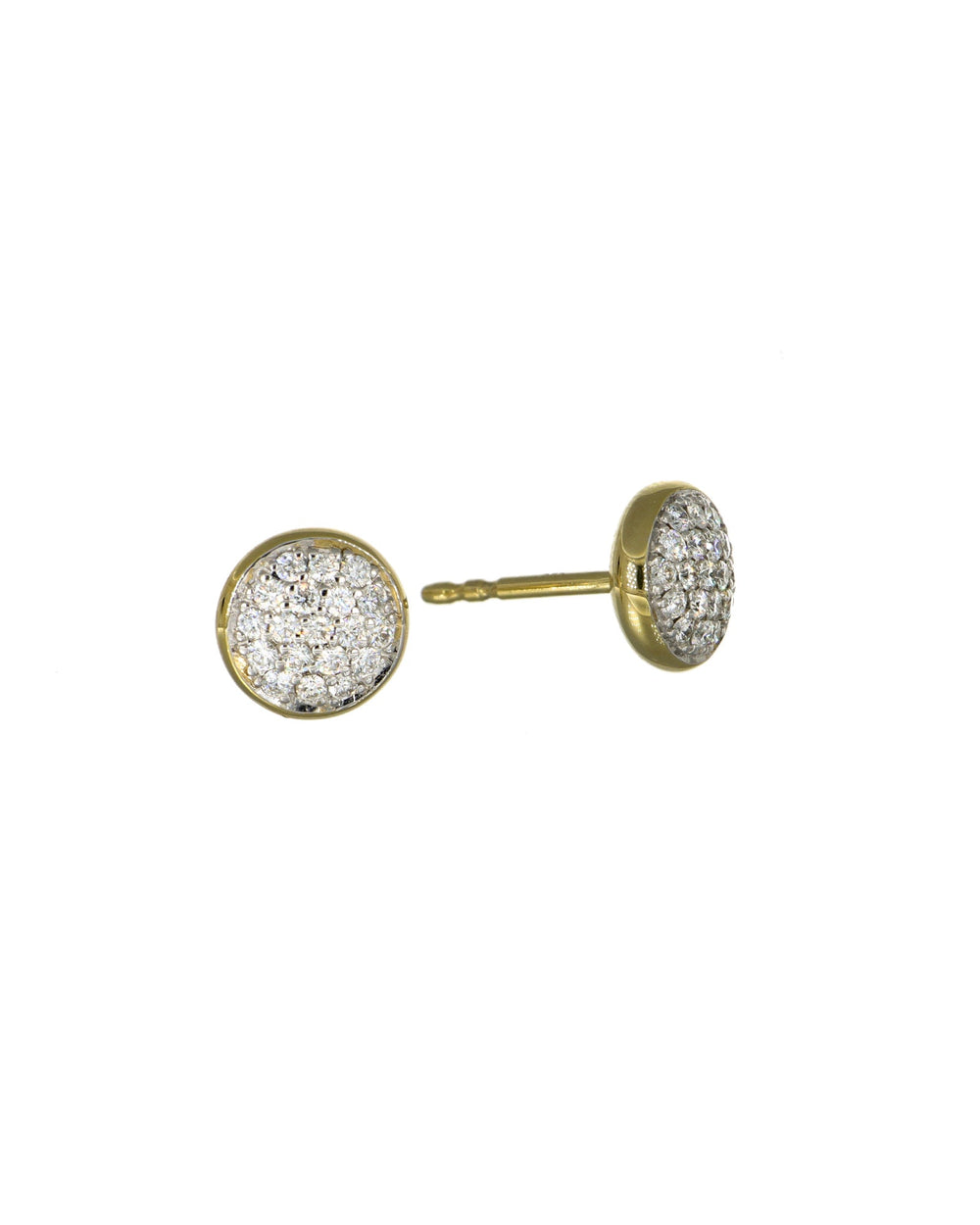 14ky pave earrings