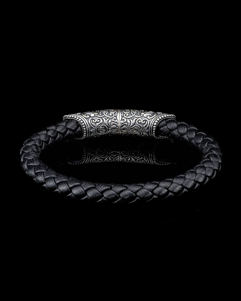 Milan - Silver/Black Bracelet