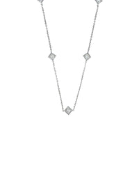 16" Princess 1.25ctw Lab Diamond Station Necklace